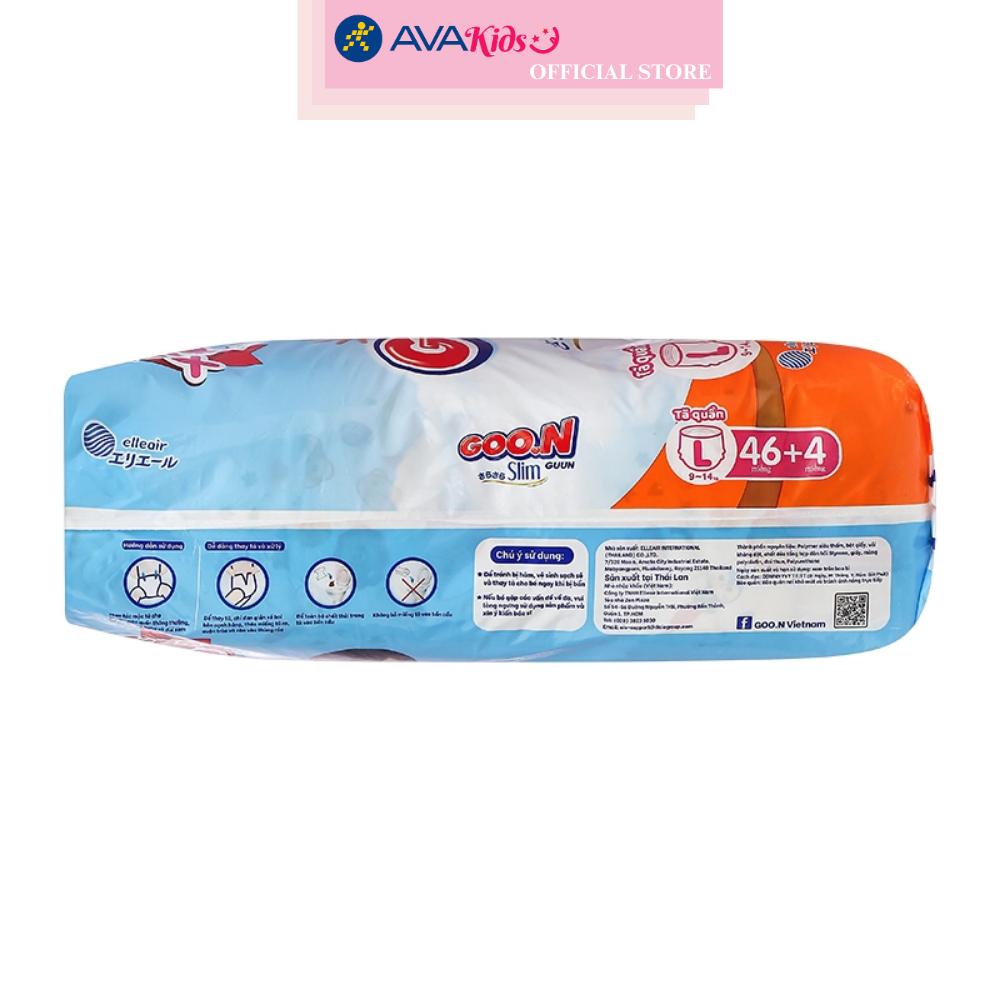 Tã quần GOO.N Slim size L 46 + 4 miếng (9 - 14 kg)