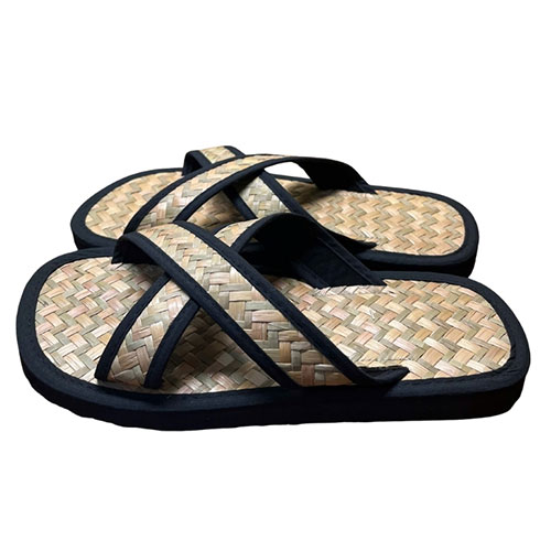 Dép cỏ bàng viền đen Hương Quế – DCQ-100