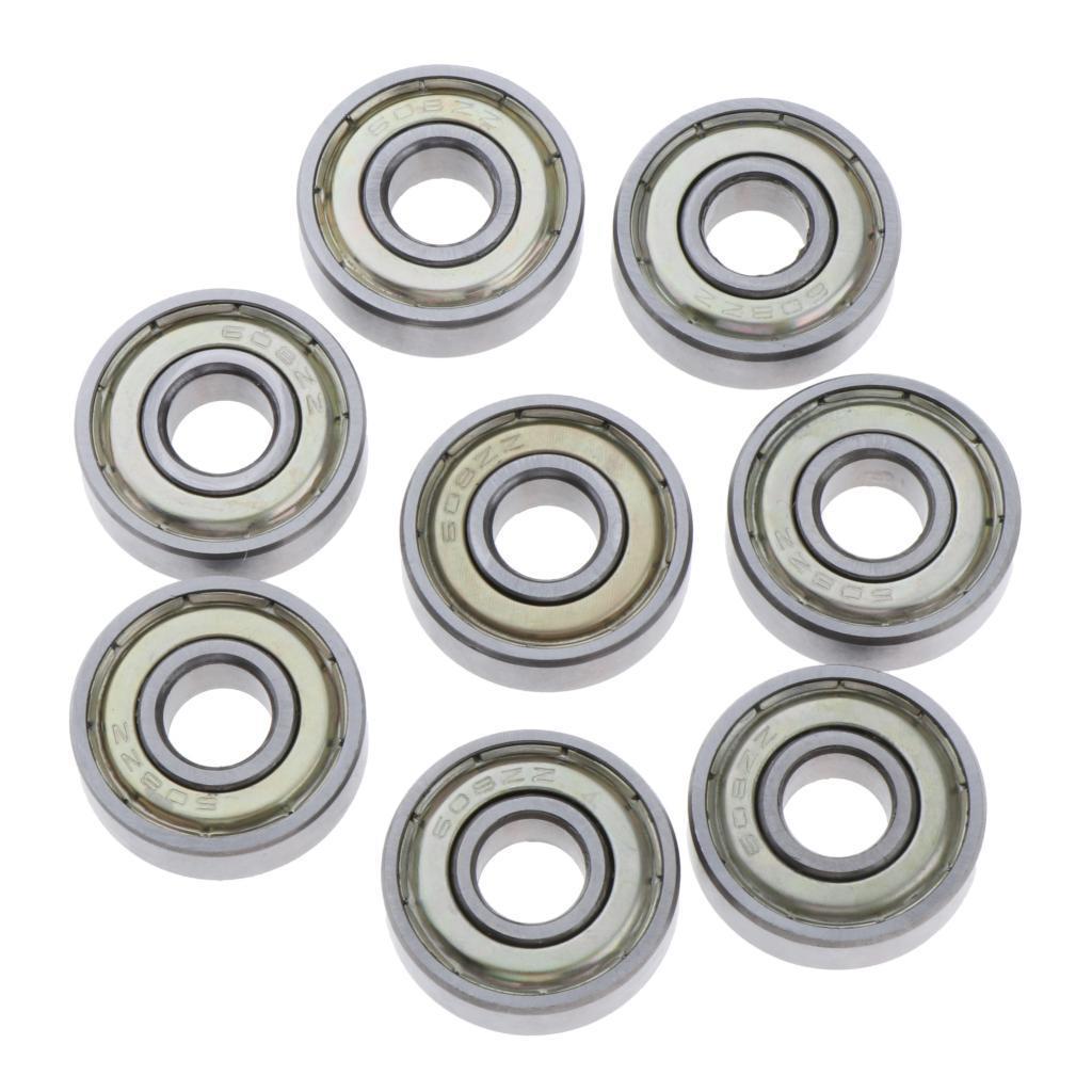 8Pcs Skateboard Bearing Inline Skates Scooter Wheels Rolling Bearings  9