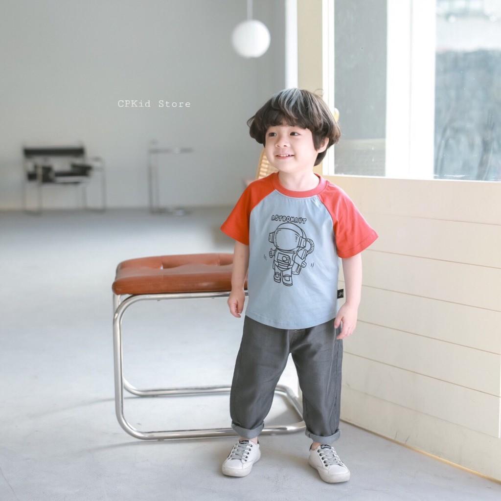 Áo ngăn tay màu - CPKID PHỐI TAY MÀU - SỢI ORGANIC THÂN THIỆN MÔI TRƯỜNG - AN TOÀN CHO DA BÉ