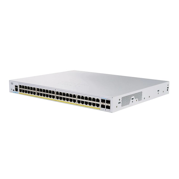 Thiết bị chia mạng Cisco CBS350-48P-4X-EU 48 Gigabit PoE+ ports 370W, 4x10Gigabit SFP-Hàng nhập khẩu