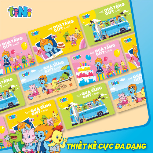 - Giftcode Thẻ Quà Tặng tiNi 300.000VND - Dùng trong hệ thống tiNiWorld, tiNiStore, tiNiPark