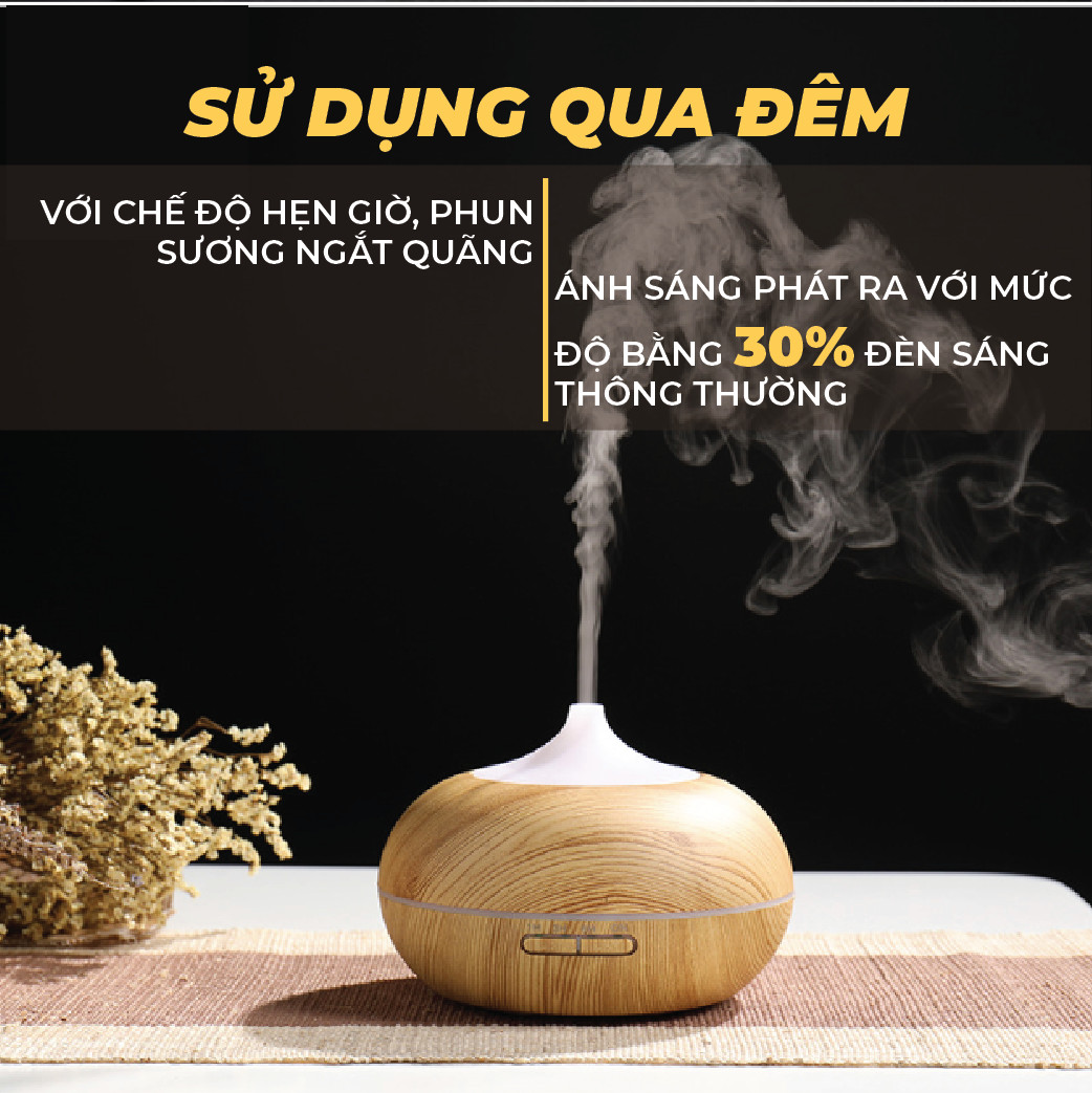 Máy Xông Tinh Dầu Hồ Lô Biến 7 Màu 550 ML | Đèn Xông Tỏa Hương Công Nghệ Siêu Âm Khuyếch Tán | Chế Độ Đèn Led Ánh Sáng Tuyệt Đẹp Lý Tưởng Cho Phòng Ngủ Siêu Tiết Kiệm Điện Năng | MXTDH1 - Hồ Lô Vàng