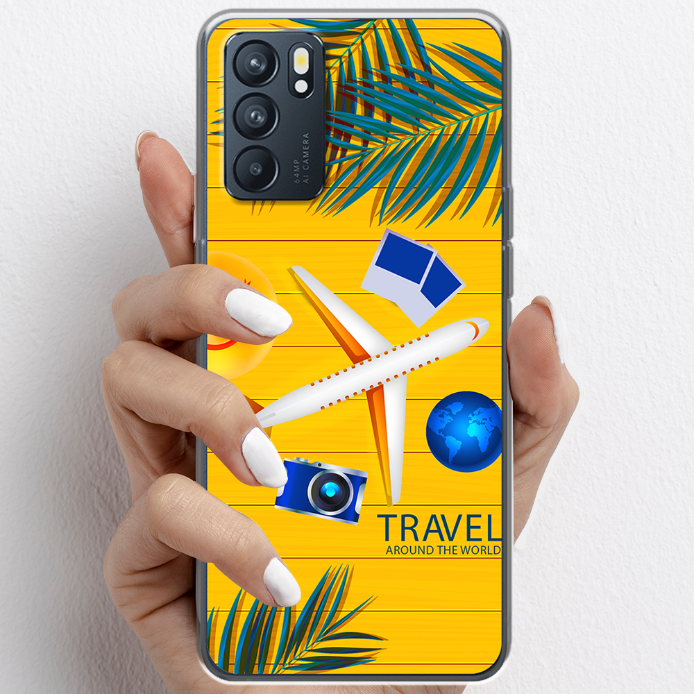 Ốp lưng cho Oppo Reno6 , Reno6 Z, Reno6 Pro nhựa TPU mẫu Máy bay