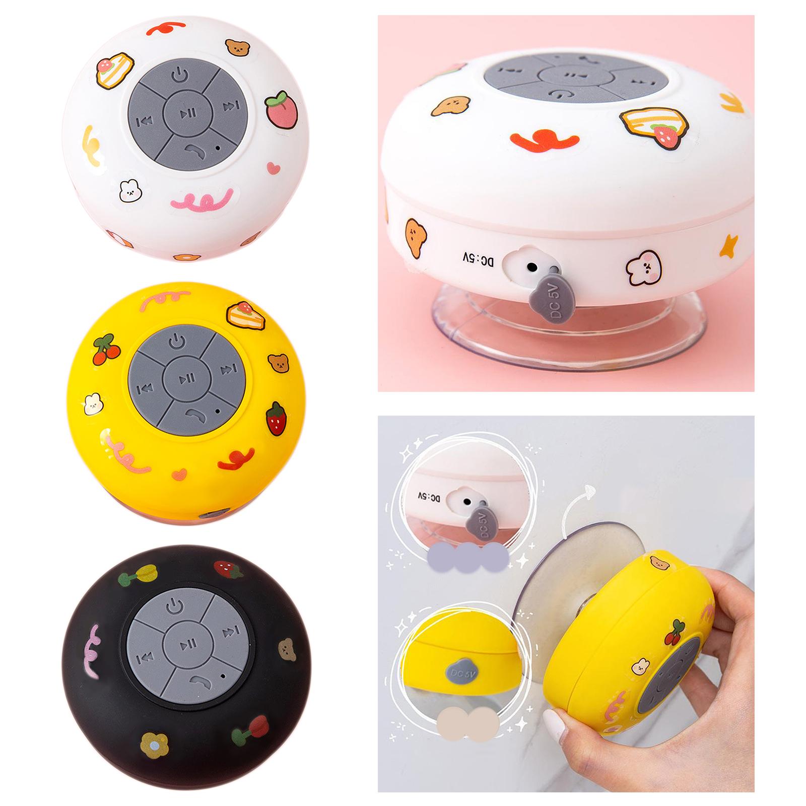 Portable Waterproof Wireless Bluetooth Bathroom Shower Speaker White