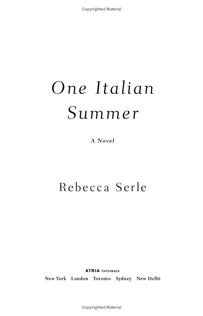 Sách ngoại văn: One Italian Summer