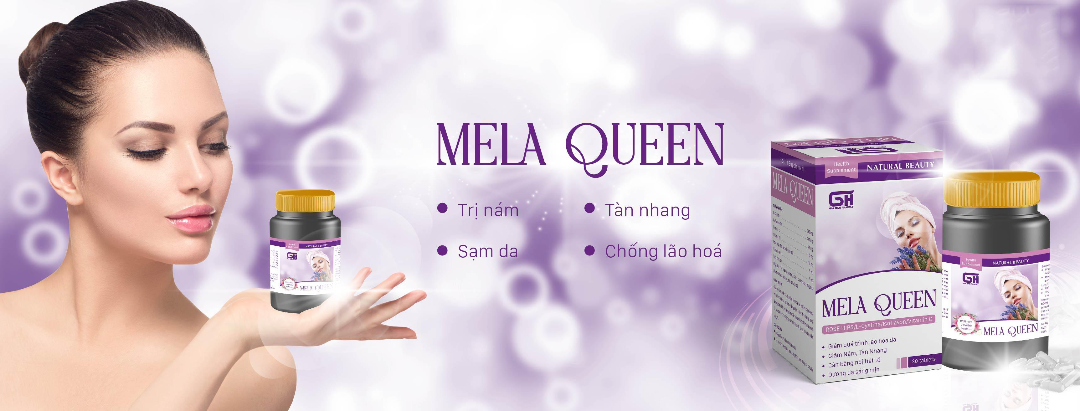 Viên uống giảm nám tàn nhang Mela Queen