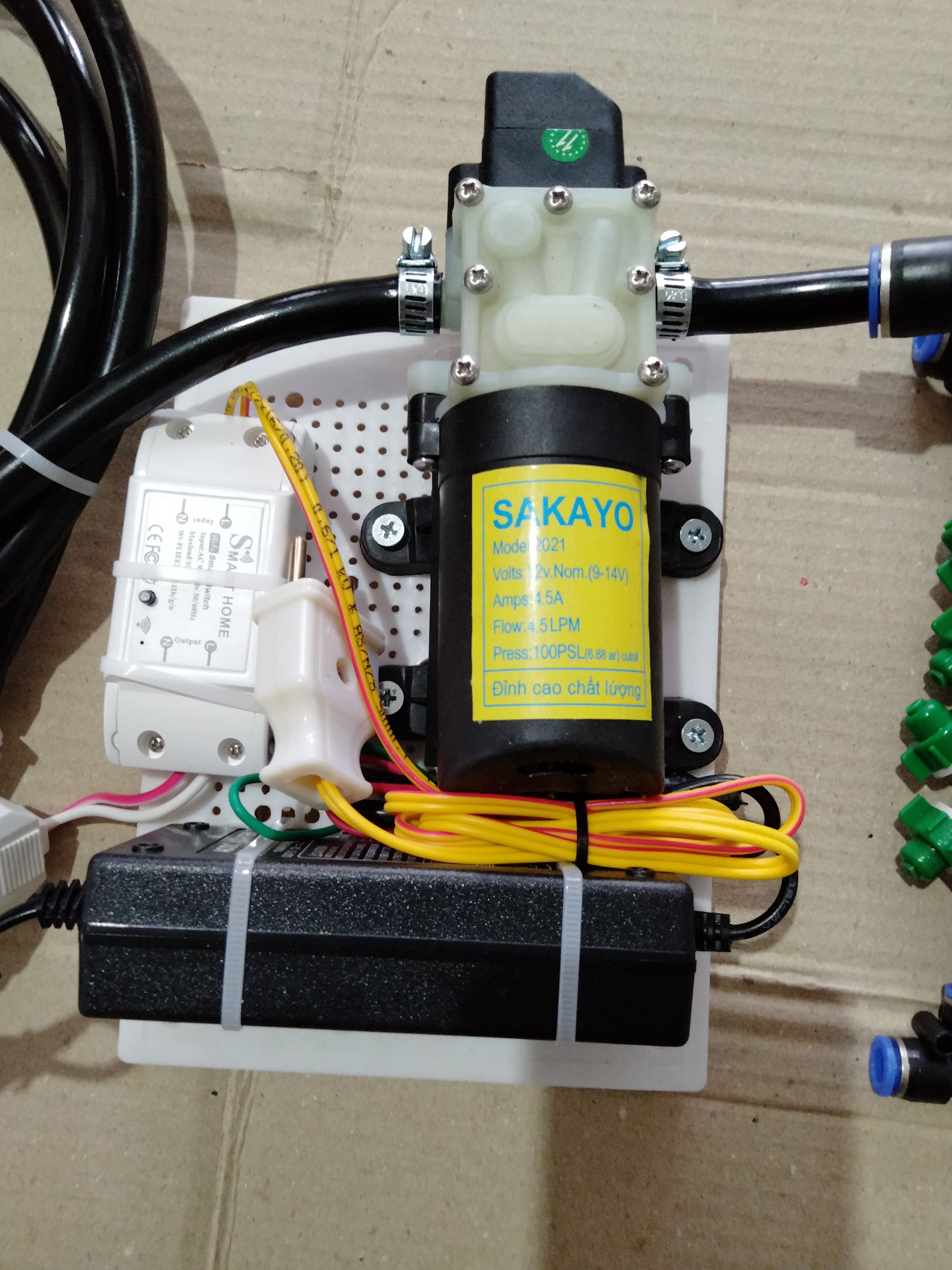 Bộ phun sương tưới lan 6béc 4hướng.10-15m2