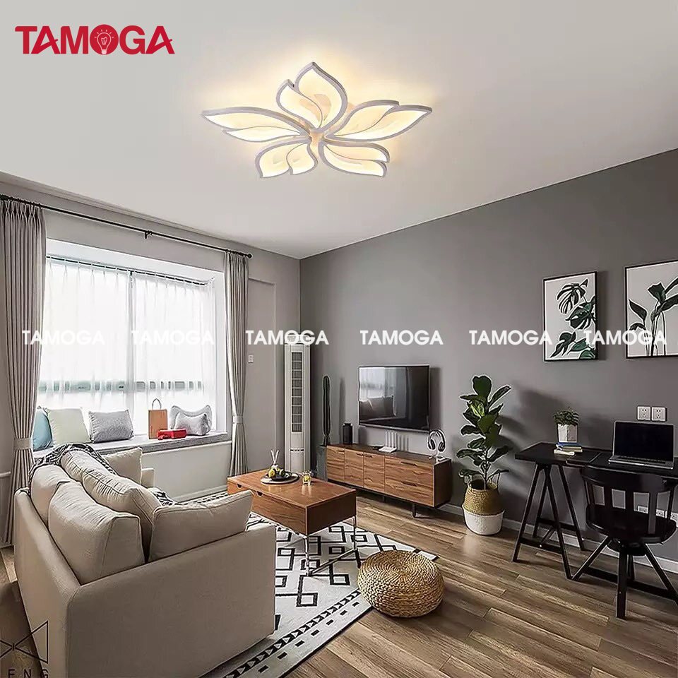 Đèn ốp trần trang trí 5 cánh TAMOGA LILAS 2070