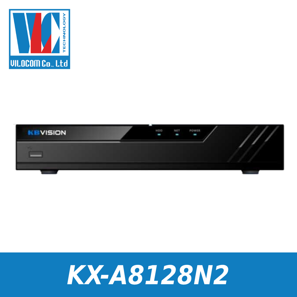 Đầu ghi IP 8 kênh KBVISION KX-A8128N2 - Hàng Chính Hãng