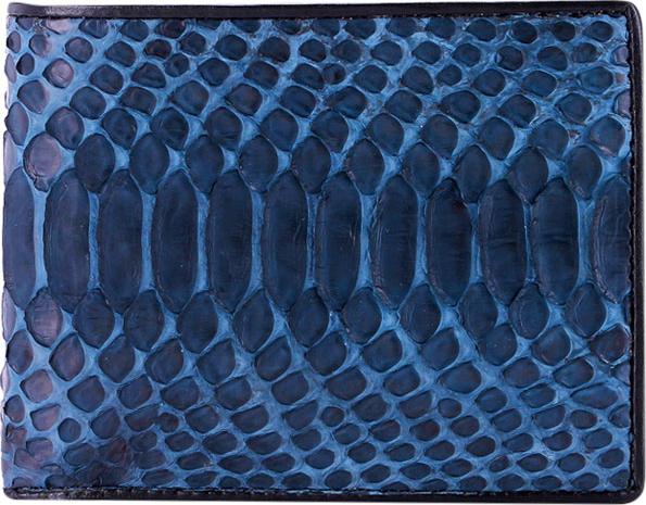 Ví Nam Da Trăn Huy Hoàng HT2307 (12.5 x 10 cm) - Xanh Đậm