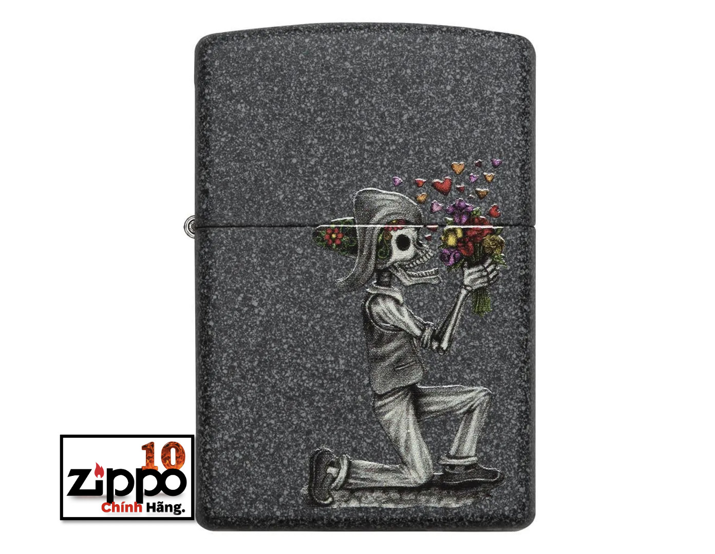 Bật lửa ZIPPO 28987 Iron Stone Couple - Chính hãng 100%