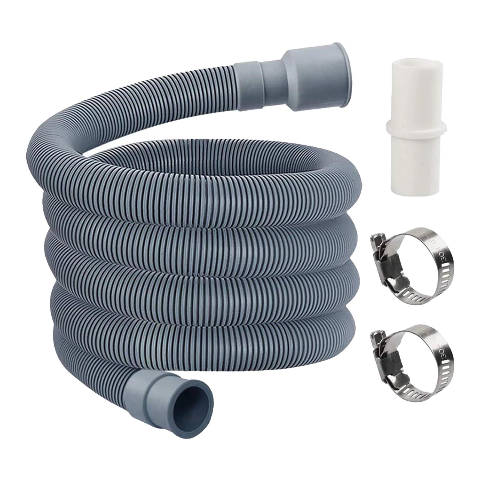 Washing Machine Drain Hose Kit 2M Accessory Easily Install Flexible Replaces