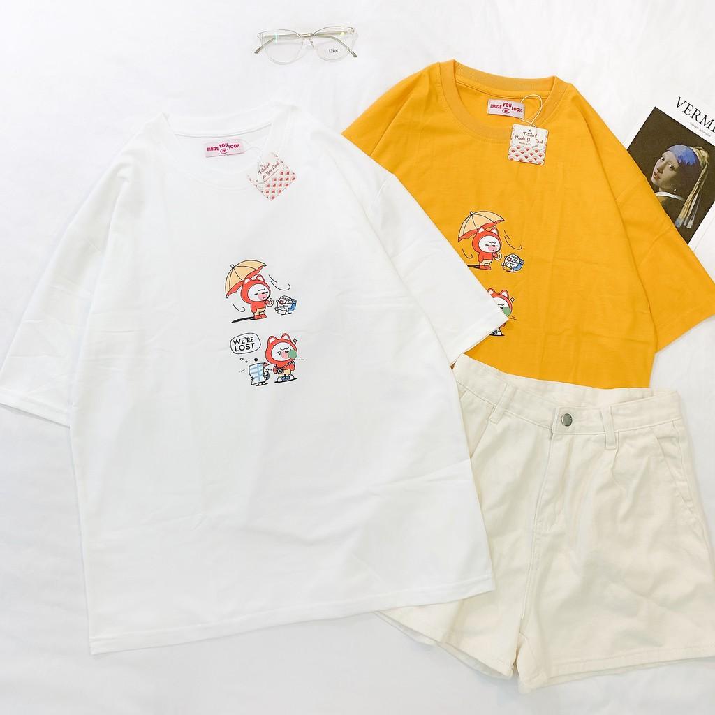 Áo Thun Tay Lỡ Unisex WE'RE LOST Form Rộng