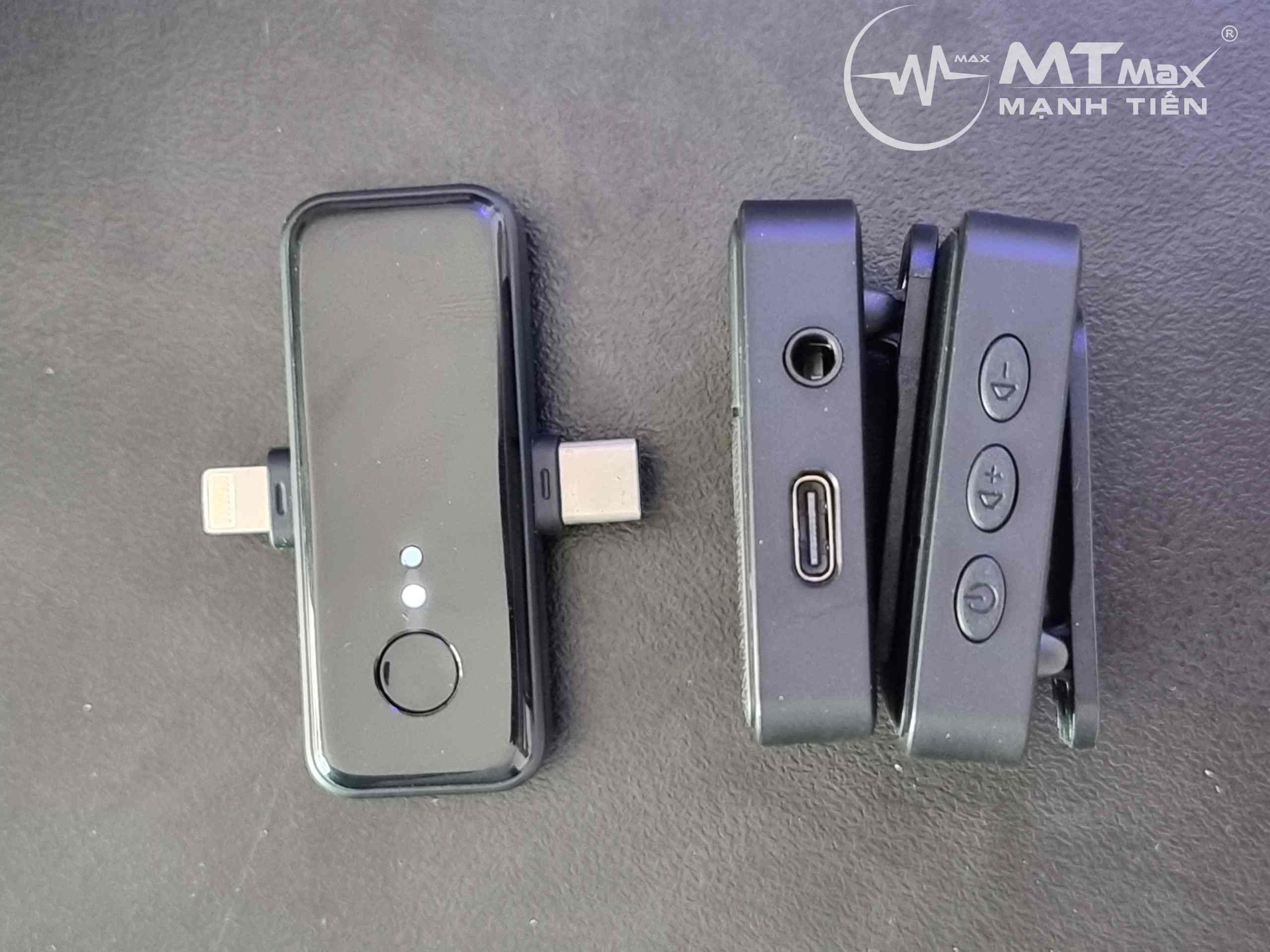 Mic không dây SX31 2 micro dành cho điện thoại gọn kết nối type C - Lightnin tiện dụng cho quay phim chụp hình làm vlog youtuber hút âm tốt thời lượng pin cao cải thiện âm thanh đầu vào