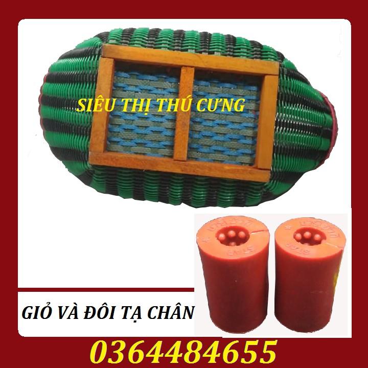 COMBO GIỎ XIÊN QUAI INOX VẬN CHUYỂN GÀ VÀ ĐÔI TẠ CHÂN