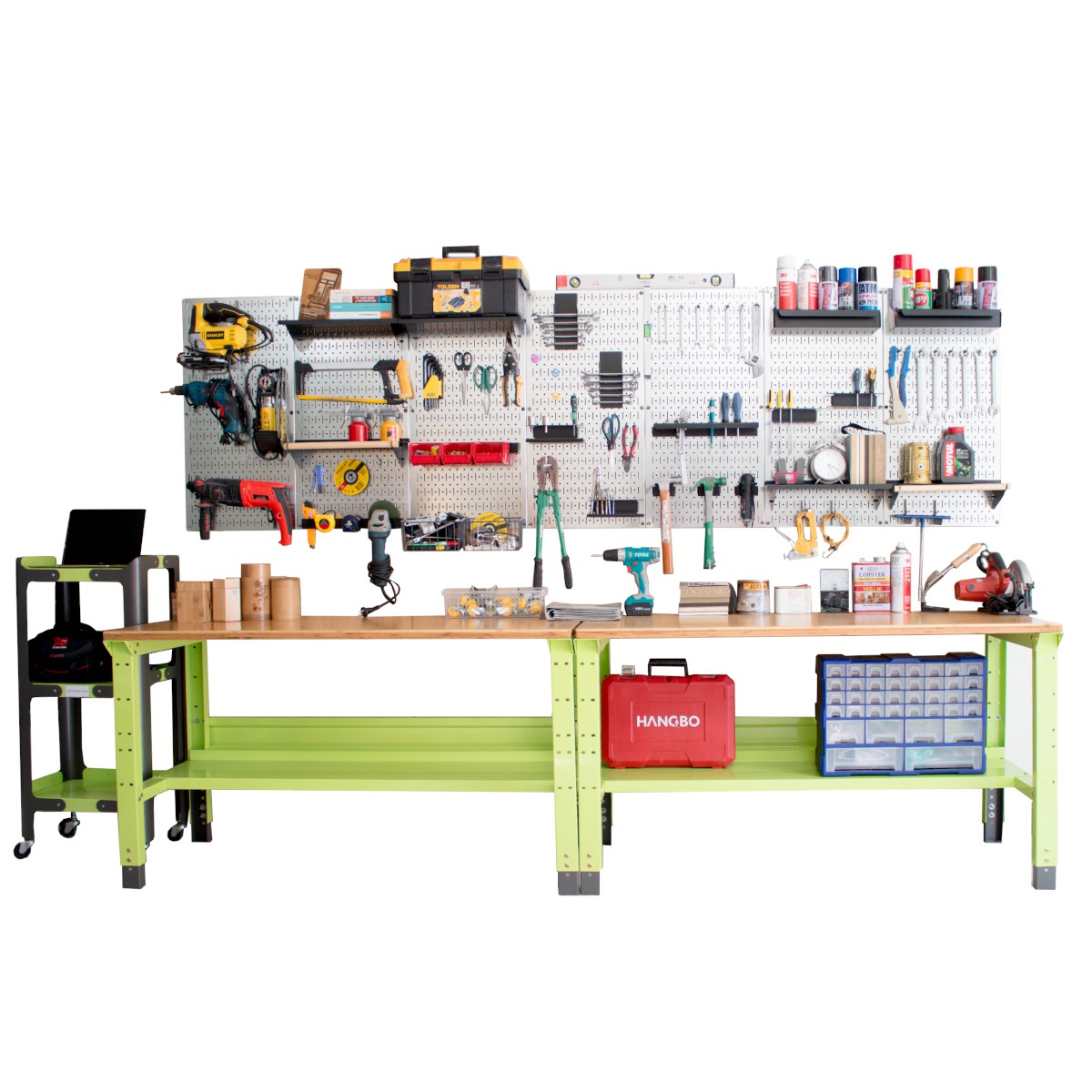Bộ 2 Móc Dụng Cụ Chữ U Tải Nặng Pegboard - Móc Treo Đồ Nghề Sử Dụng Với Bảng Treo Dụng Cụ Sửa Chữa Pegboard Cơ Khí SMLIFE