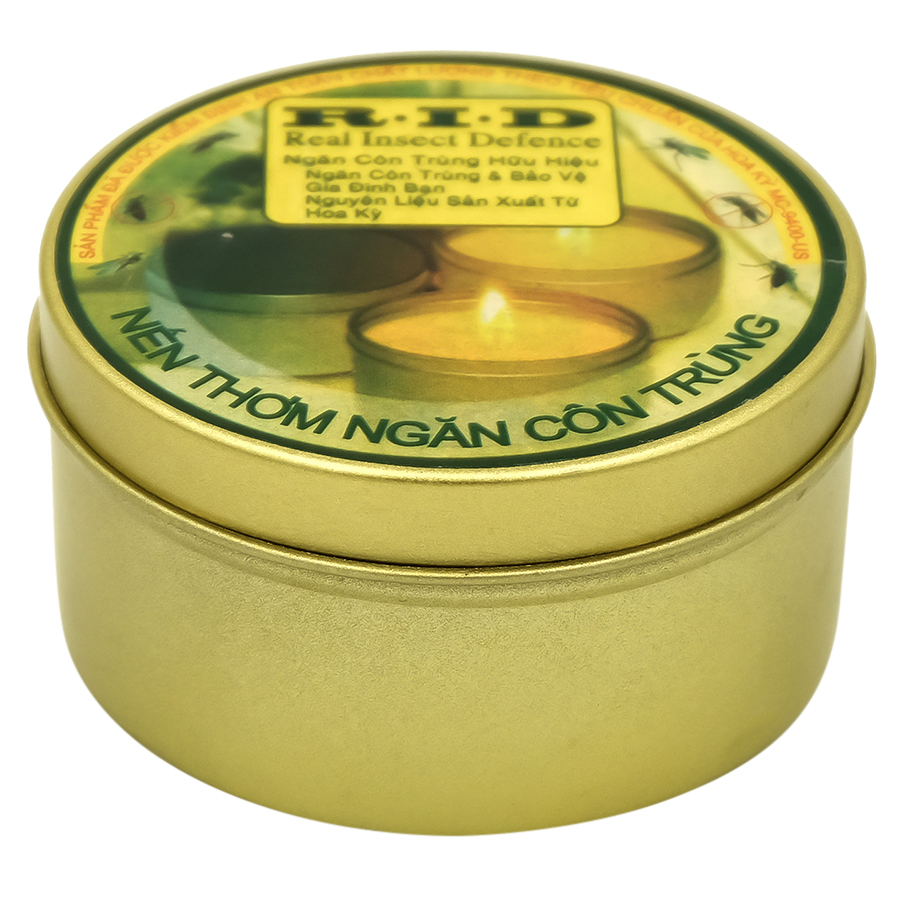 Hộp Nến Tin Thơm Hương Sả Chanh Quang Minh Candle Ftramart RID1496 (Xám)