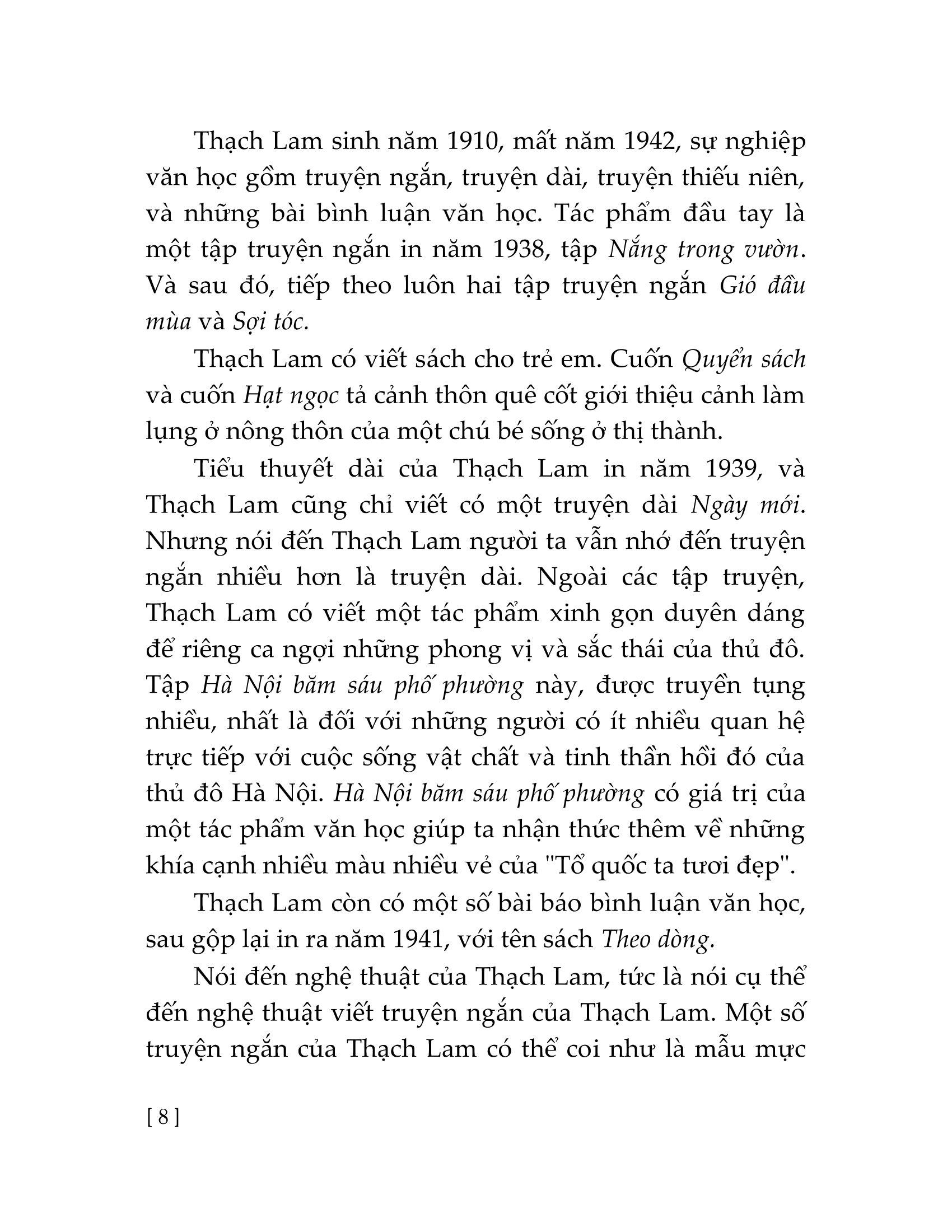 Tuyển Tập Thạch Lam (2023)