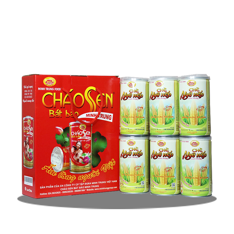 Chè Ngô Nếp Minh Trung lốc 3 lon - CHENGONEP 3