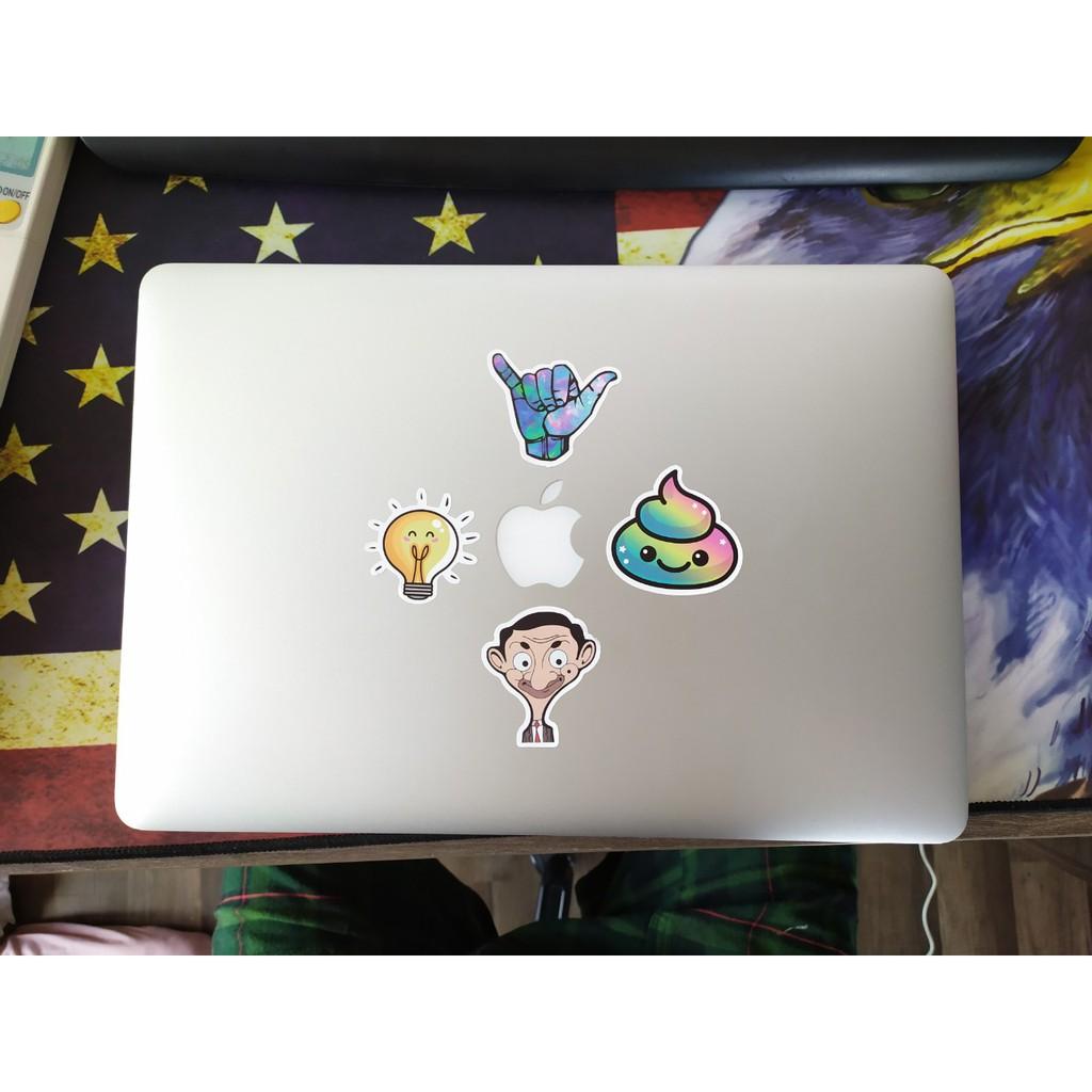 Bộ 10 20 50 sticker WE BARE BEARS cao cấp chống nước trang trí Vali Laptop Mũ Bảo Hiểm Xe Máy Xe Đạp Đàn Guitar Ukulele