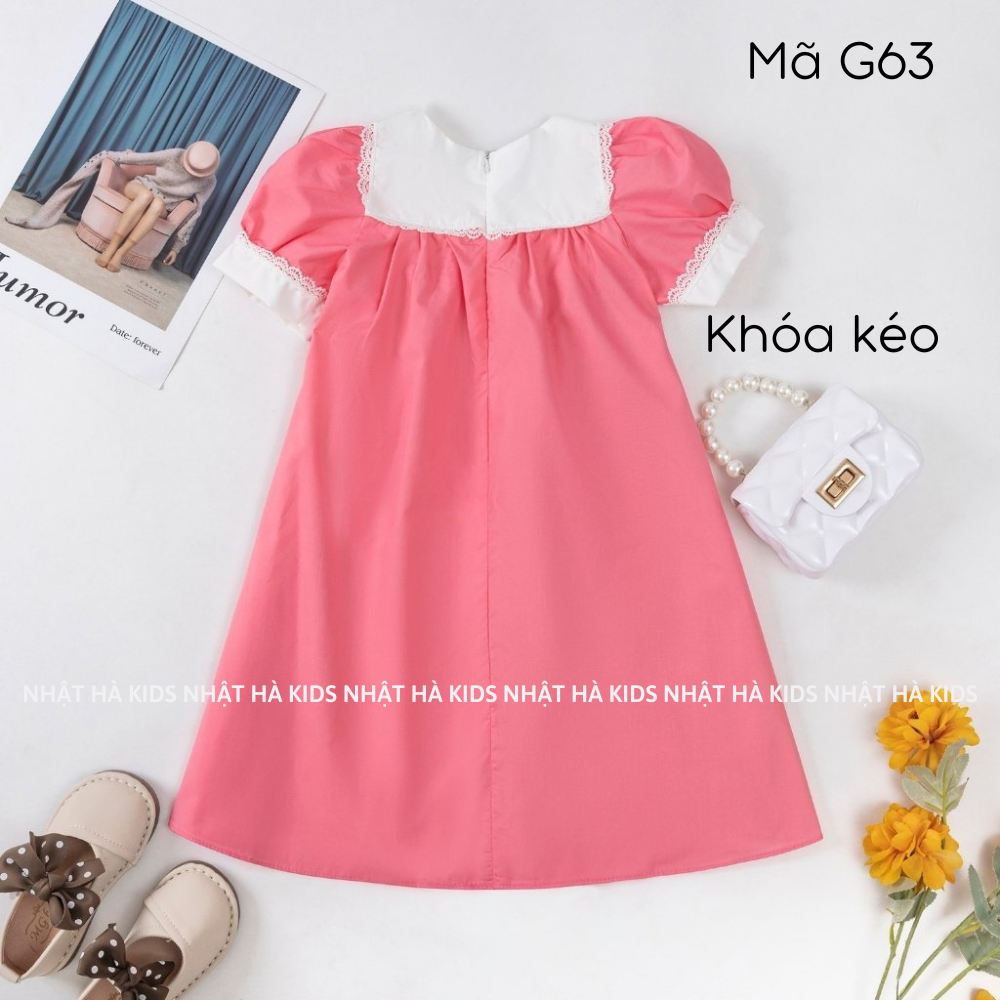 Váy bé gái G63 Thô nến mềm mại size đại từ 11-45kg