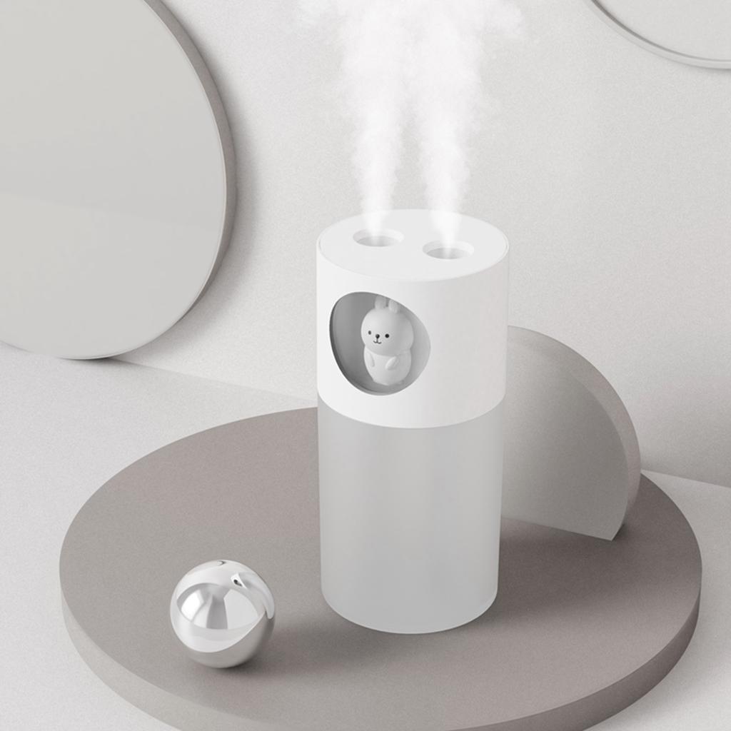 Small Desktop Air Humidifier Night Light Aromatherapy for Office SPA pink