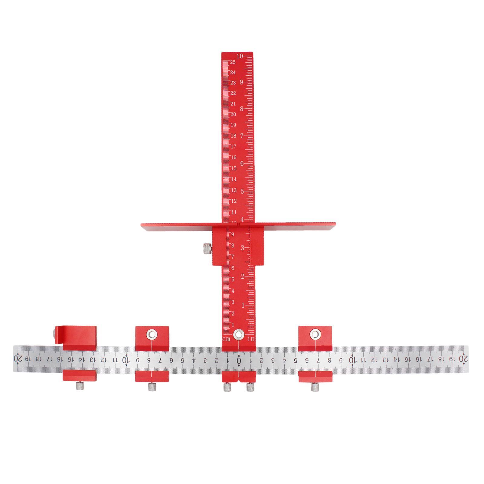Punch Locator Cabinet Hardware Jig for Handles and Knobs On Doors