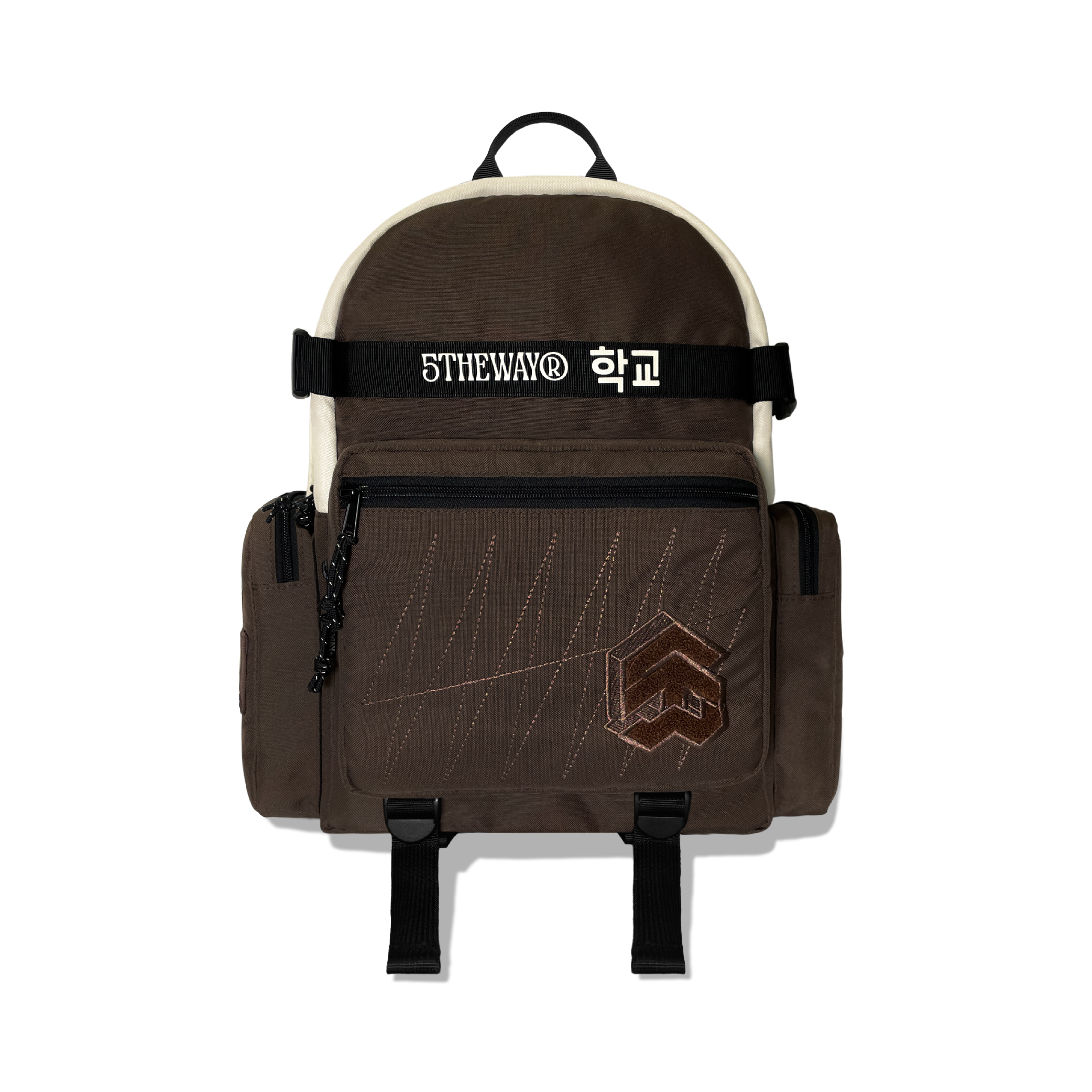 5THEWAY 학교 'SIGNATURE' EDITION ROCKET BACKPACK - BROWN