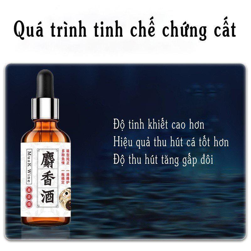 Rượu xạ hương Chép Vương nồng độ cao Hương liệu mồi câu cá cao cấp Đồ Câu Việt Bắc