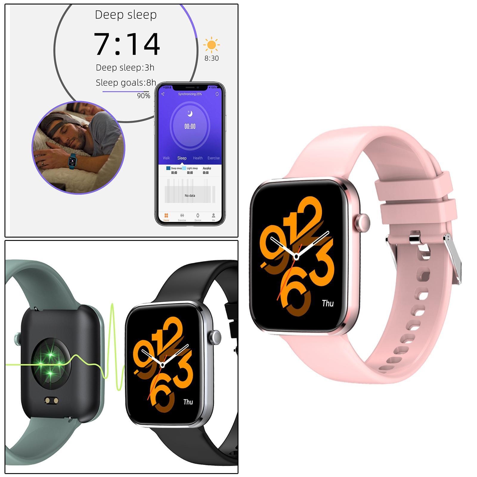 Smart Watch Bluetooth Health for Men Women Waterproof Pink