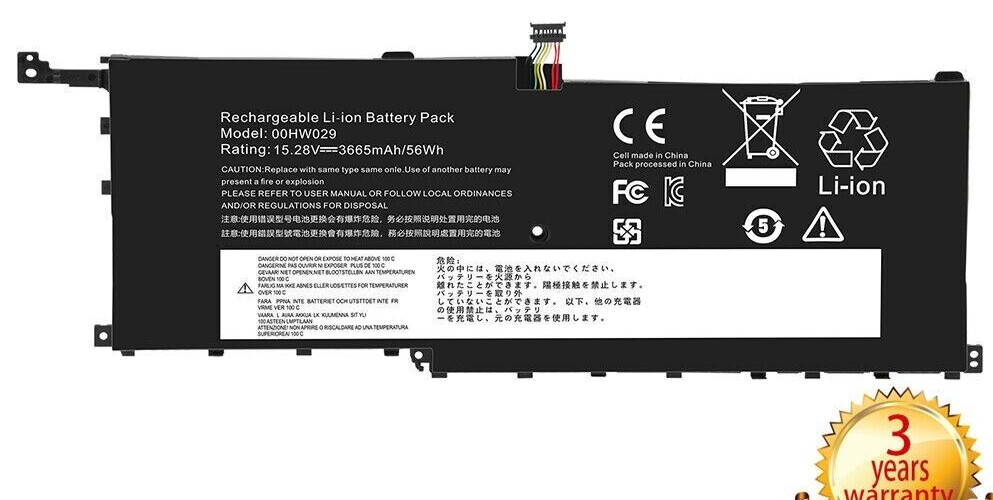 Pin dành cho Lenovo Thinkpad X1 00HW028 00HW029 Carbon 4th Gen 2016