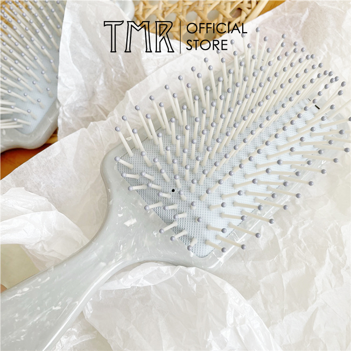 Lược Gỡ Rối TMR Vân Marbling  Hair Comb Brush chống rụng, sấy tạo kiểu phồng tóc chuyên dụng