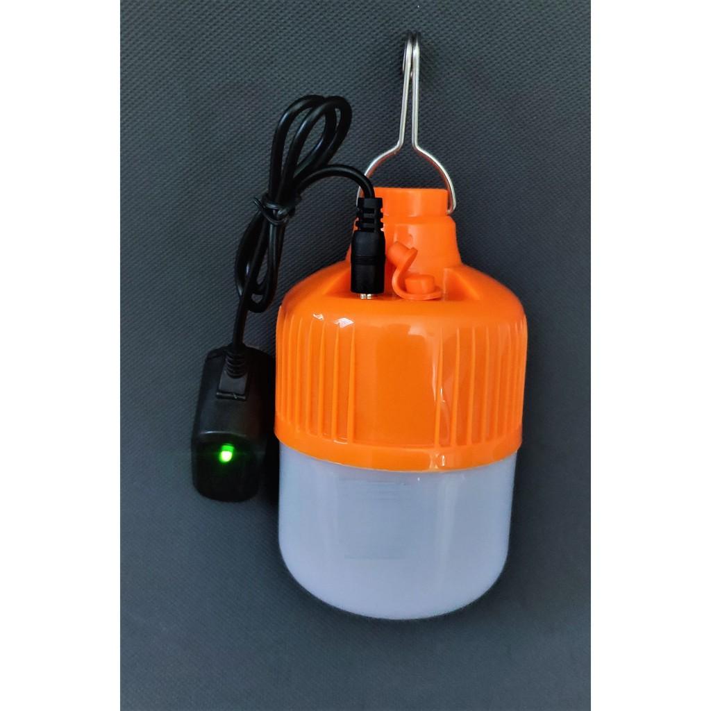 Bóng đèn Led sạc tích điện 100w có móc treo không cần dây điện - Đèn sạc không dây