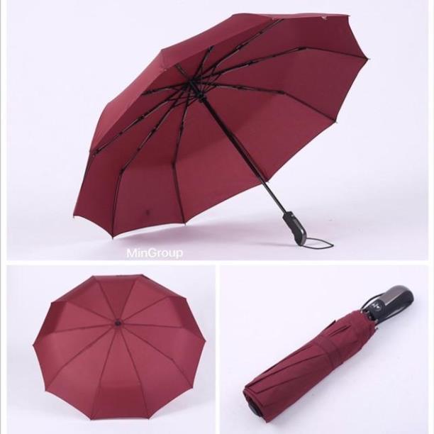 Ô Dù 10 Nan Size Lớn Đóng Mở Tự Động Bằng Nút Bấm Chống Tia UV - Dù Bấm Vải Dù Cao Cấp Hàng Xuất Nhật