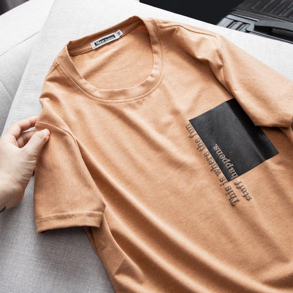 ÁO THUN COTTON CỔ TRÒN Y HÌNH