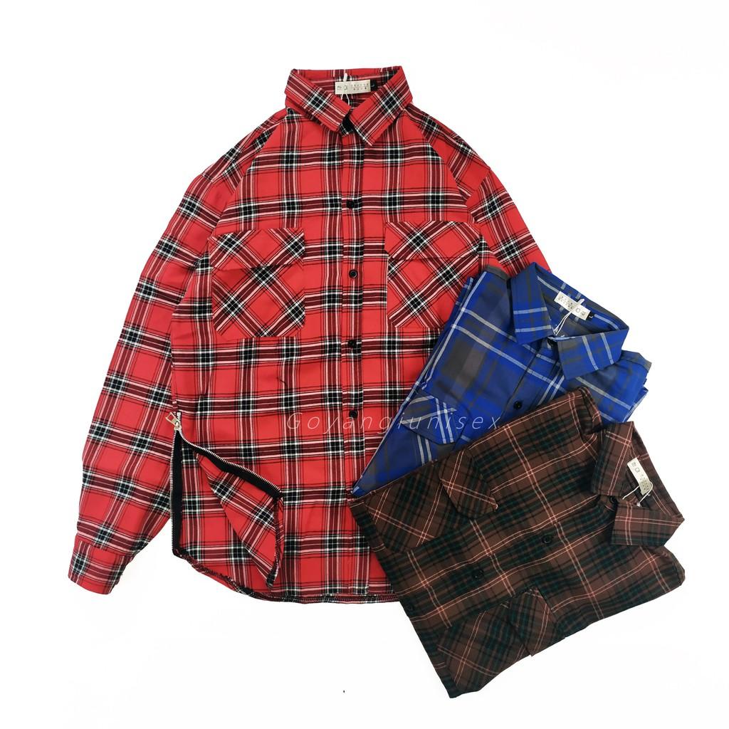 Áo Flannel zip sườn 3 màu mới cực chất