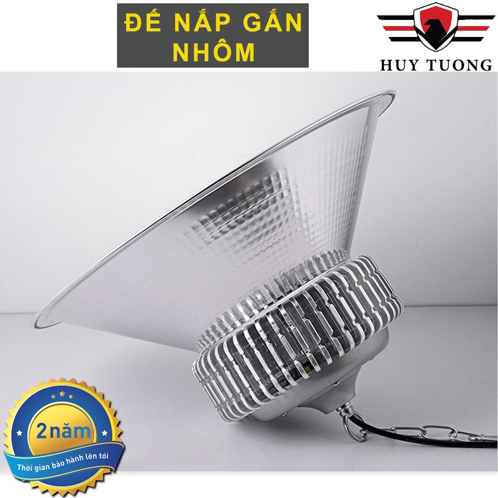 Đèn Led pha xưởng chụp đui nhôm , đèn tròn ánh sáng trắng  cao cấp - đui nhôm 250W