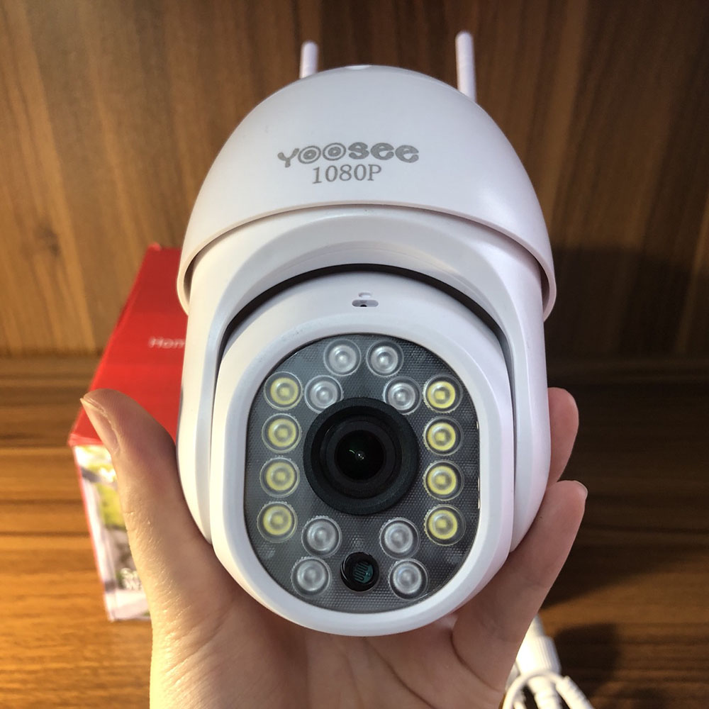 Camera IP Wifi Yoosee PTZ MiniI 16 Led HD1080, Chống Nước Xoay 360 Độ, Quay Đêm Có Màu, Đàm Thoại Hai Chiều, Cảm Biến Báo Động