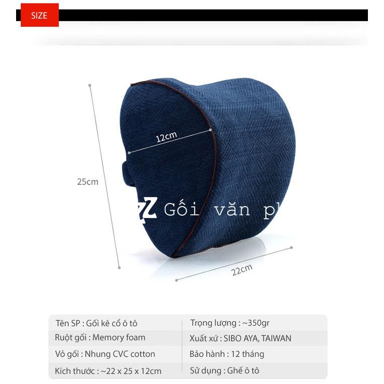 Gối Kê Đầu Cổ Ghế Ô Tô Cao Cấp ZURI PILLOW - GLC04 Chất Liệu Cao Su Non