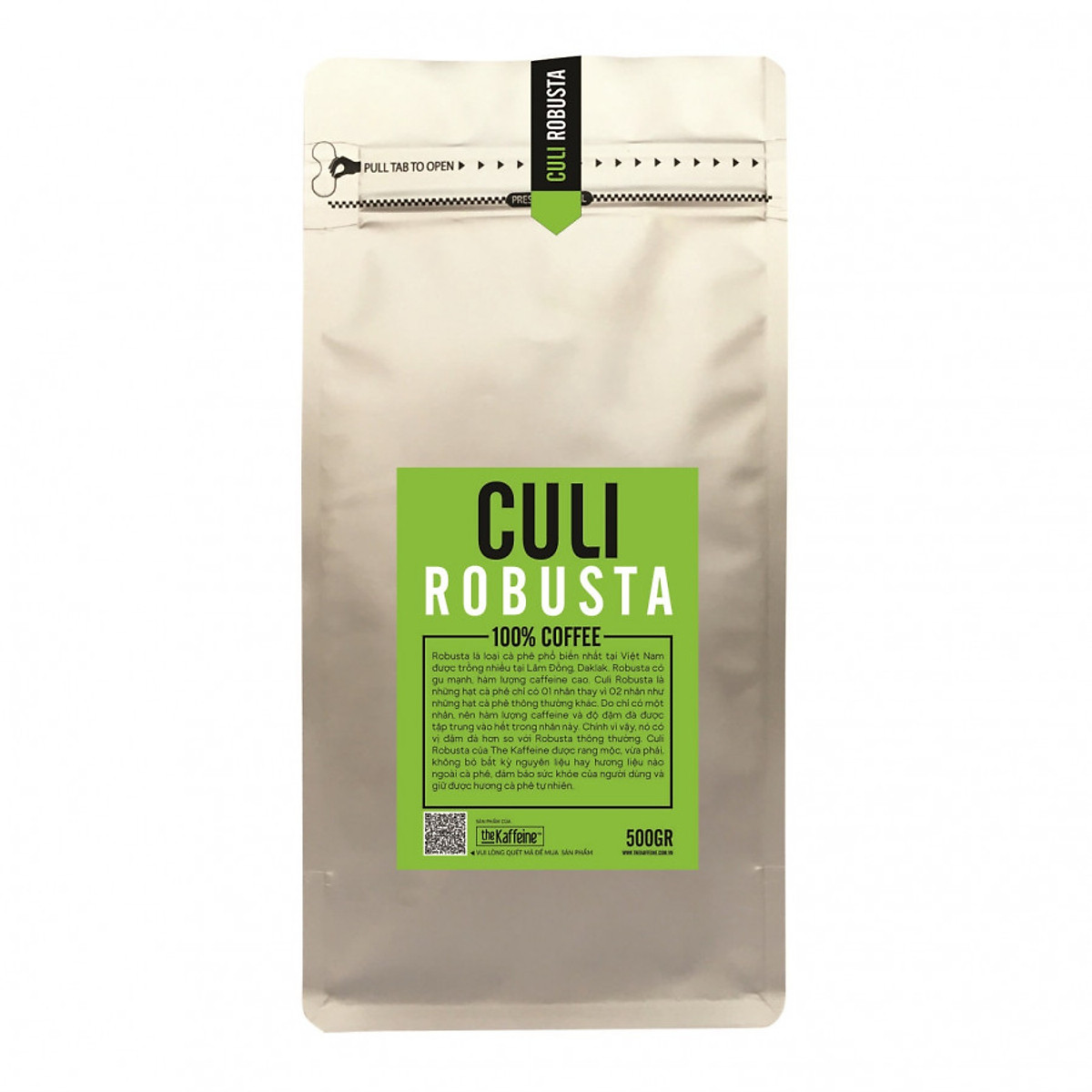 Cà phê Culi Robusta Rang Xay 500g - Chính Hãng The Kaffeine