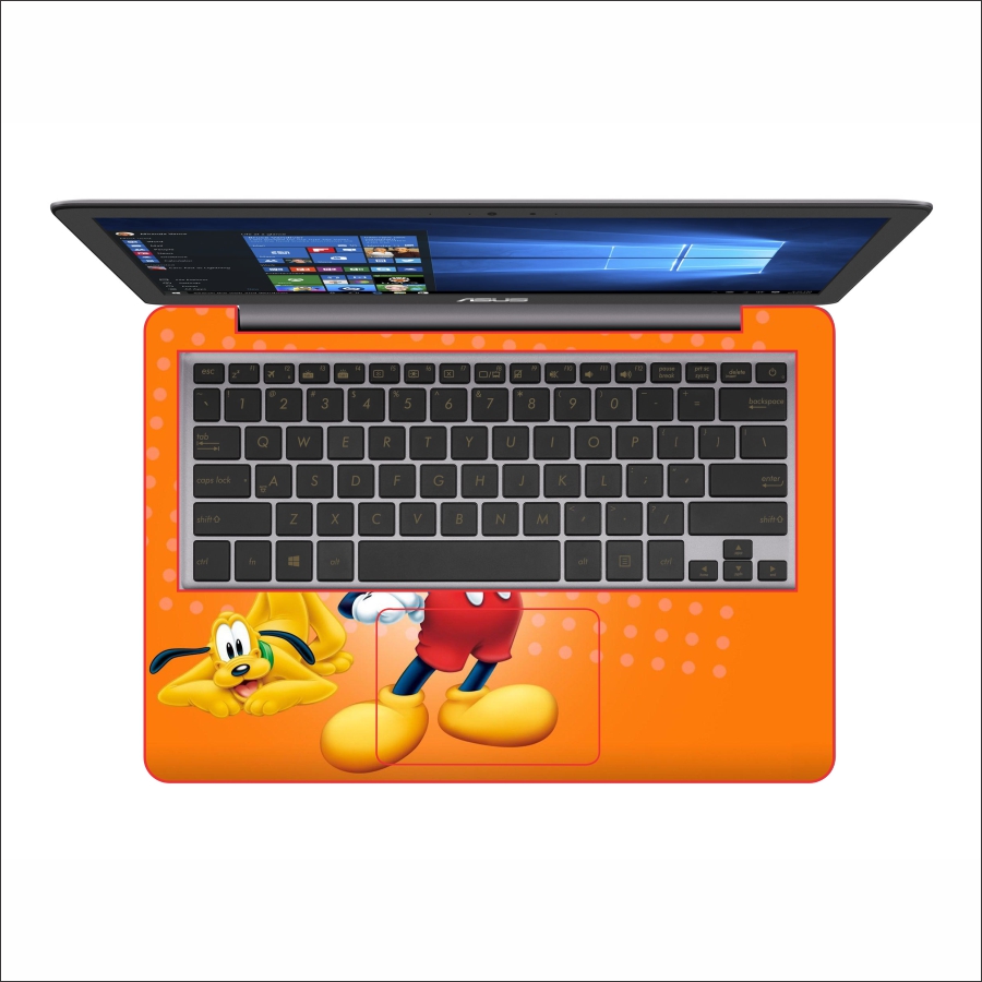 Miếng Dán Skin Decal Dành Cho Laptop - Chuột Mickey - Mã 002T11