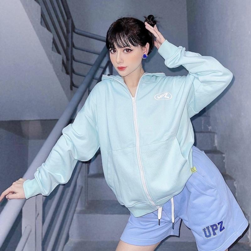 UPZ Áo Khoác Hoodie Dây Kéo In Unicorn Play Zone Chữ Bảy Màu
