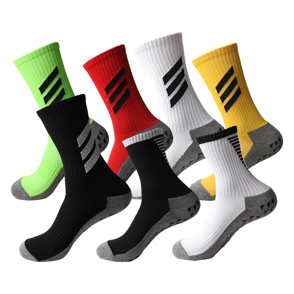 Soccer Socks for Men Women Anti-Slip Sports Socks Thicken Athletic Grips Socks for Football Basketball Running Sports