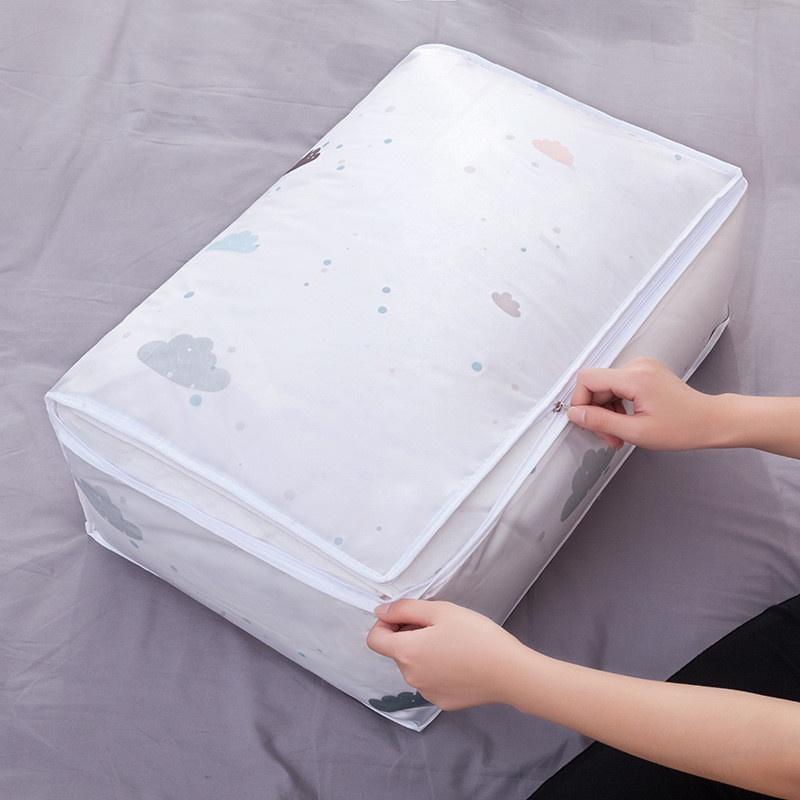 Túi Đựng Chăn Mền/Quần Áo Trong Suốt Có Thể Gấp Gọn Tiện Dụng Mang Theo Du Lịch