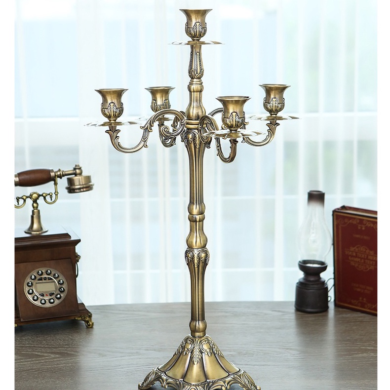 Chân nến 5 tay 65cm vintage