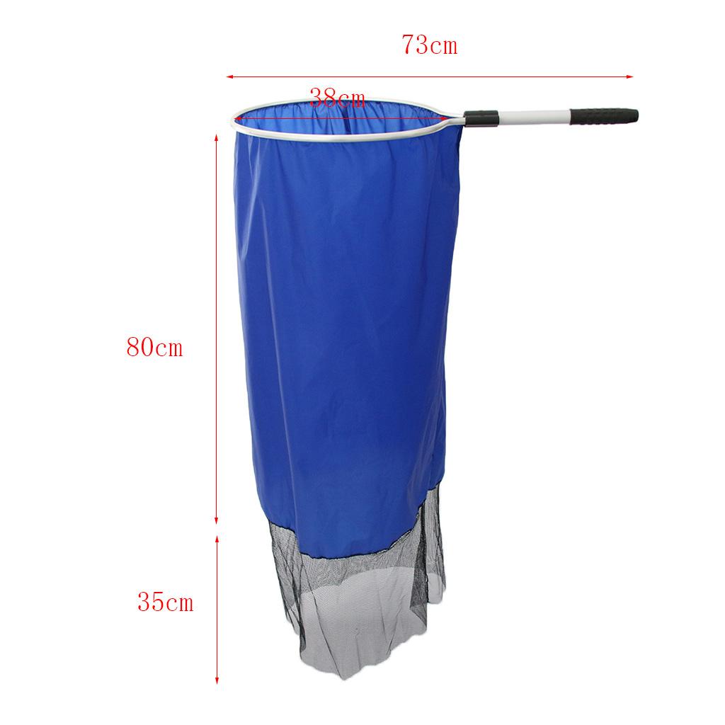 Fishing Net, Fish Net Handle Mesh Landing Net Short Handle for Fish Tank