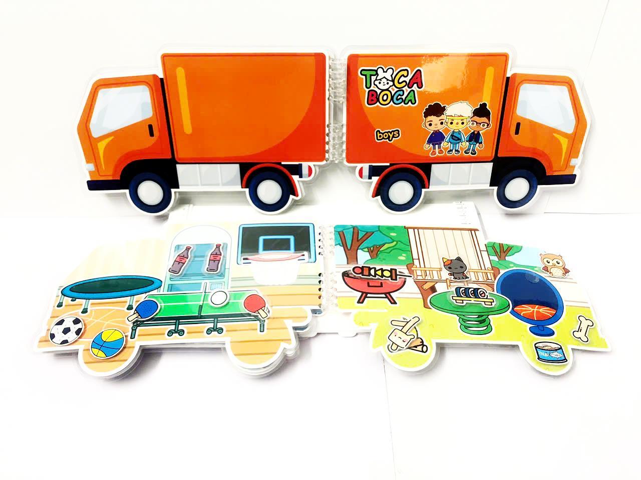 Bộ Tranh Tương Tác - Toca Boca Boys - LuLuHappyArt