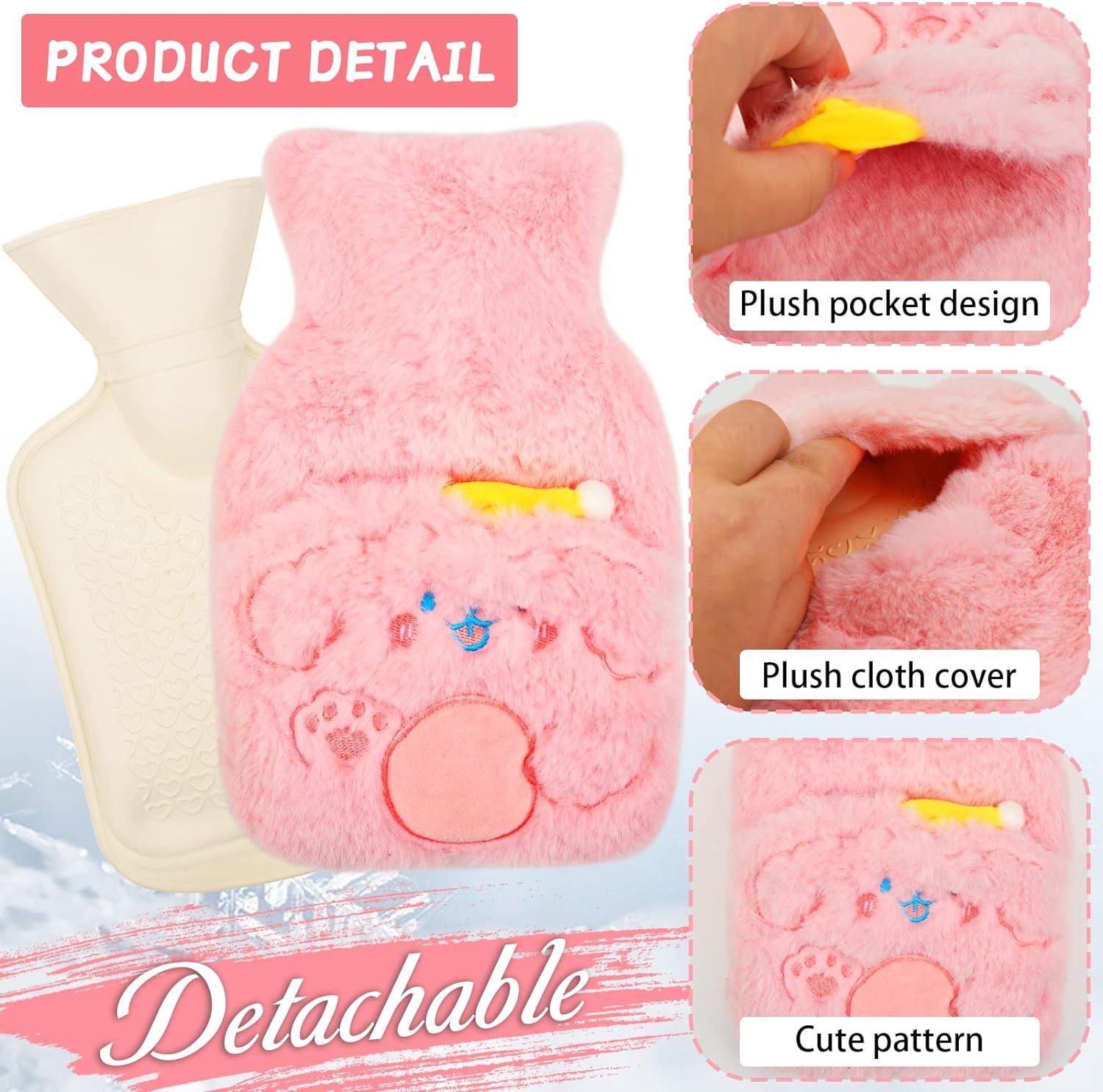 Nước nóng Chai nước nóng, Nước nóng Chai nước nóng, chai nước nóng với chăn đồ chơi siêu mềm, giảm đau, đệm tay