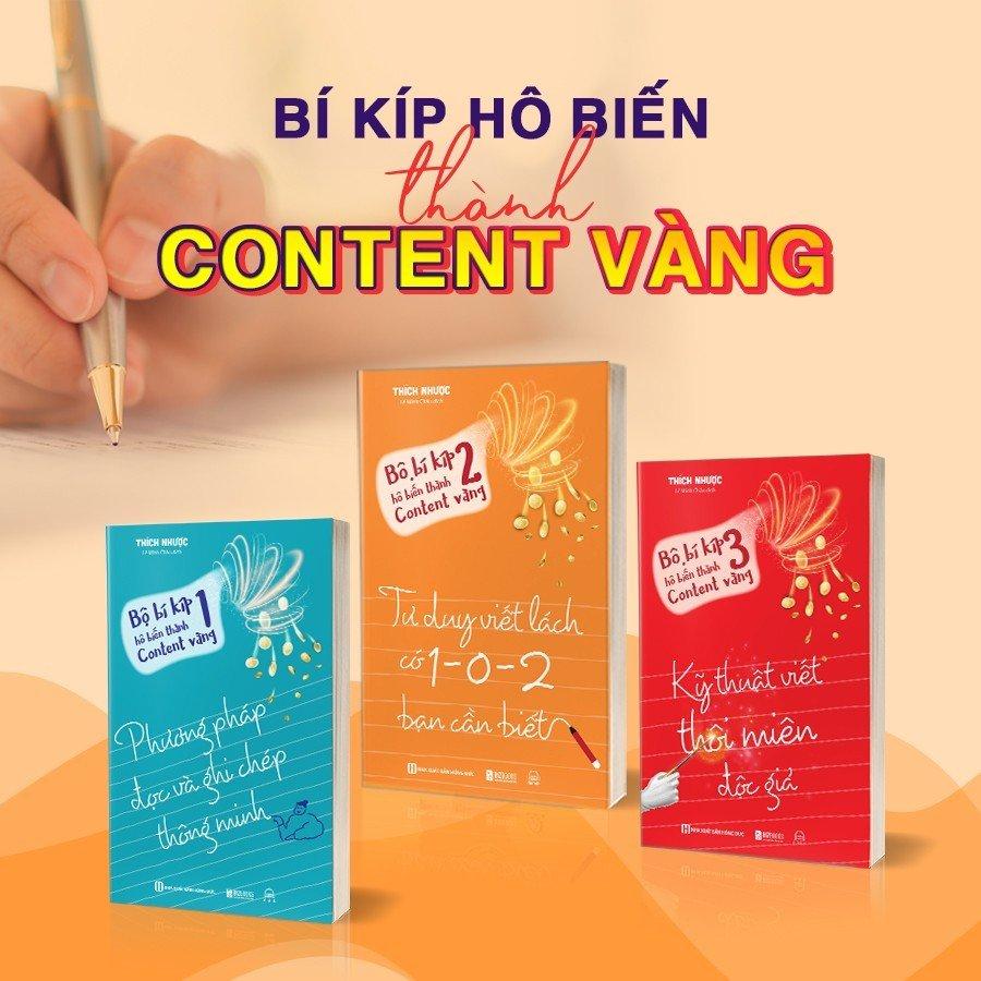 Sách - Bộ Bí kíp hô biến thành Content vàng